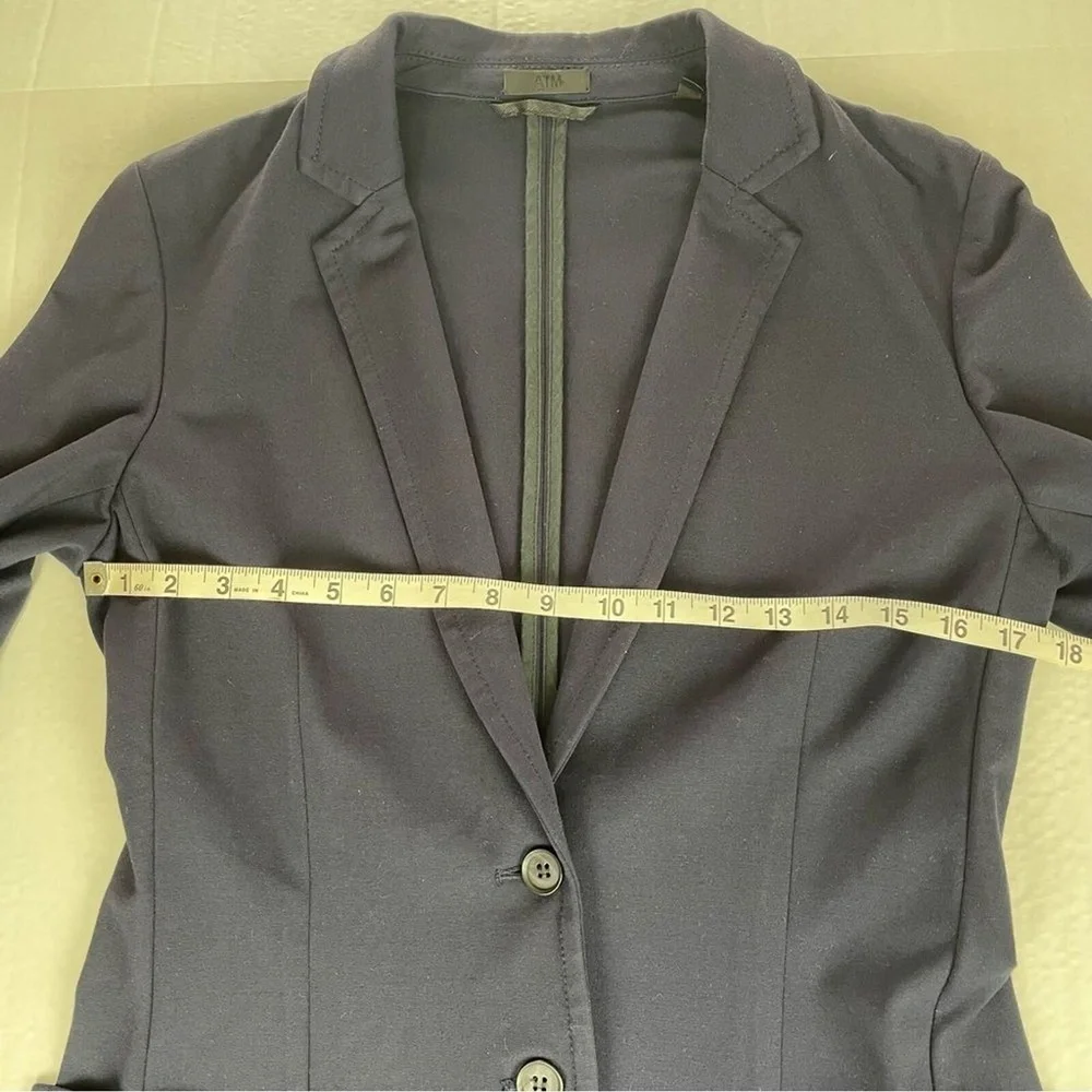ATM Anthony Thomas Melillo‎ Blazer Jacket Navy Blue Women’s Size Small